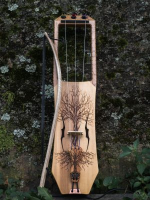 Cherry Talharpa (viola range) - natural finish