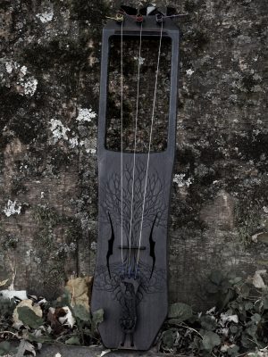 October Maple Talharpa 1 (viola range) - black/gray finish