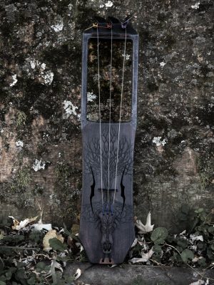 October Maple Talharpa 2 (viola range) - black/gray finish