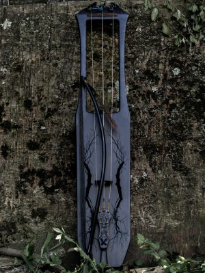 July Maple Bass Talharpa #3 (with art by nika øktyabrskiiy)